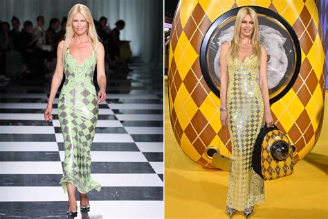 gianni versace claudia schiffer|claudia schiffer dresses.